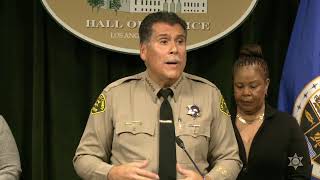 Sheriff Luna Announces Arrest Made in Connection to the Murder of Follow Home Robbery Victim