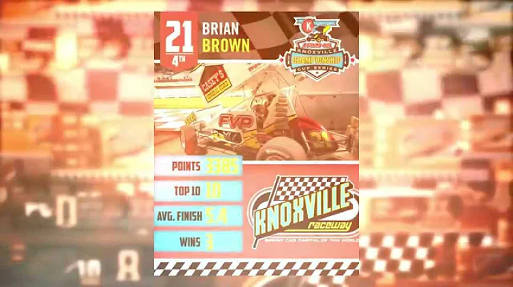 Knoxville Raceway 410 4th place points finisher Br...