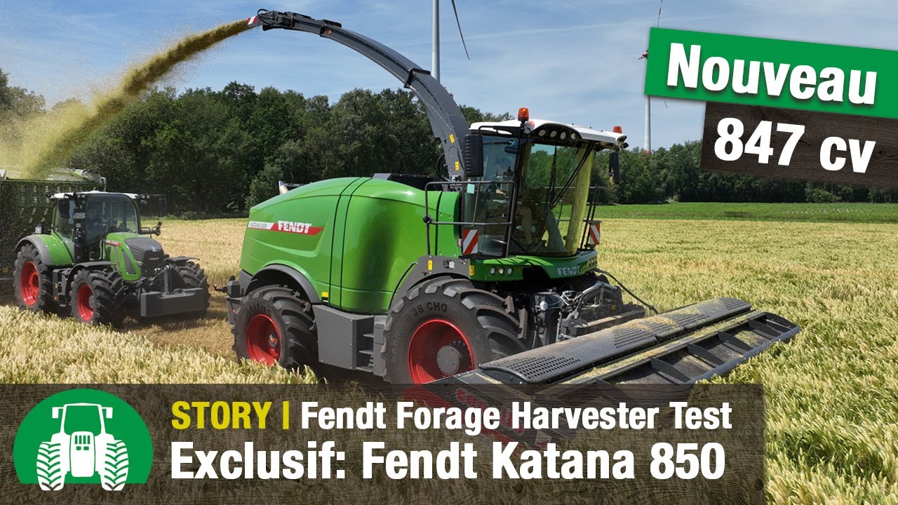 Test Drive Fendt Katana 850  Nouveau moteur Liebherr  Rcolte densilage de plantes entires