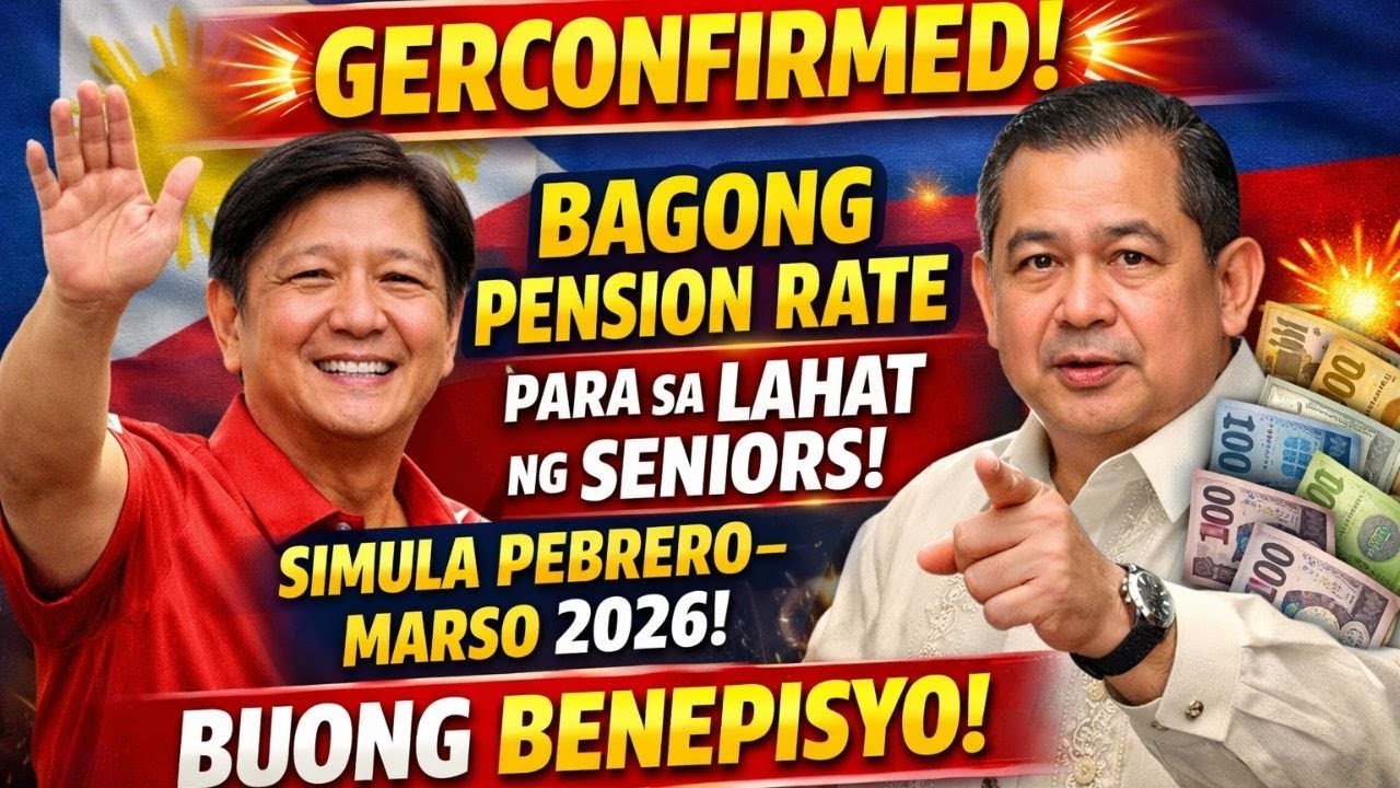 CONFIRMED! Bagong Pension Rate para sa LAHAT ng Seniors — Simula Pebrero–Marso 2026 | Buong Benepisy