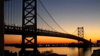Ben Franklin Bridge Philly sunrise