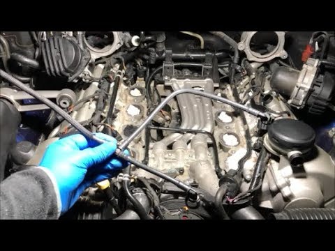 How to Replace the Coolant Vent Line on a 4 5L Porsche Cayenne - YouTube