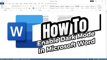 How To Enable Dark Mode  In Microsoft Word