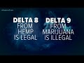 Delta 8 vs delta 9 thc