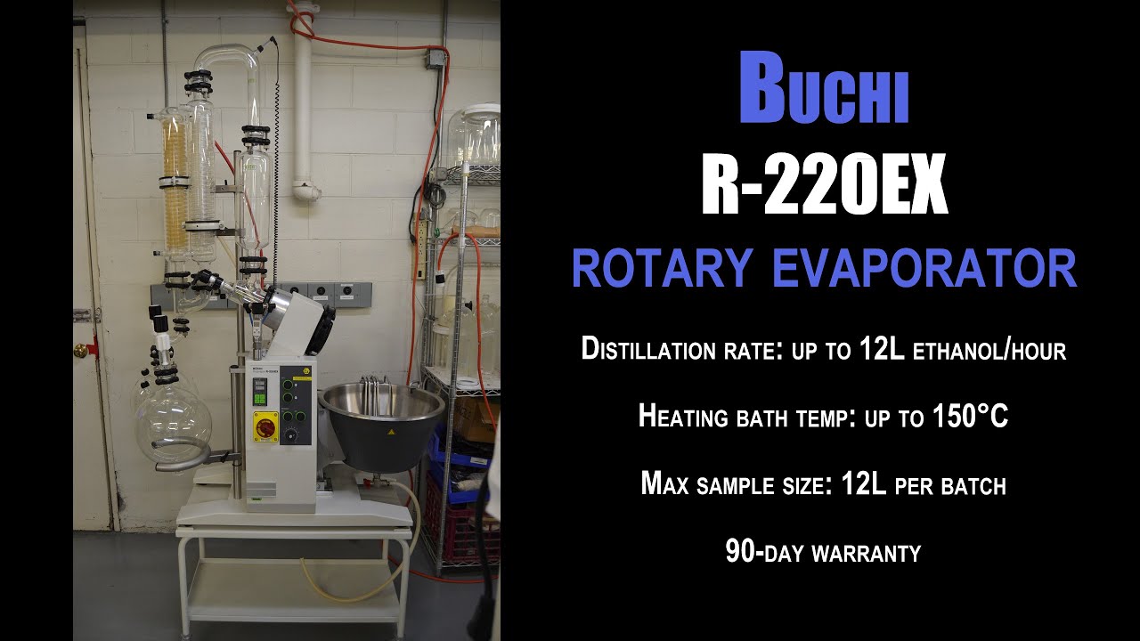 Buchi R-220 EX Rotary Evaporator System (2055A EVAP) - YouTube