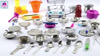 40 Pcs Miniature Kitchen Set Miniature Cooking Set Mini Kitchen Set Toys Varnika Stores