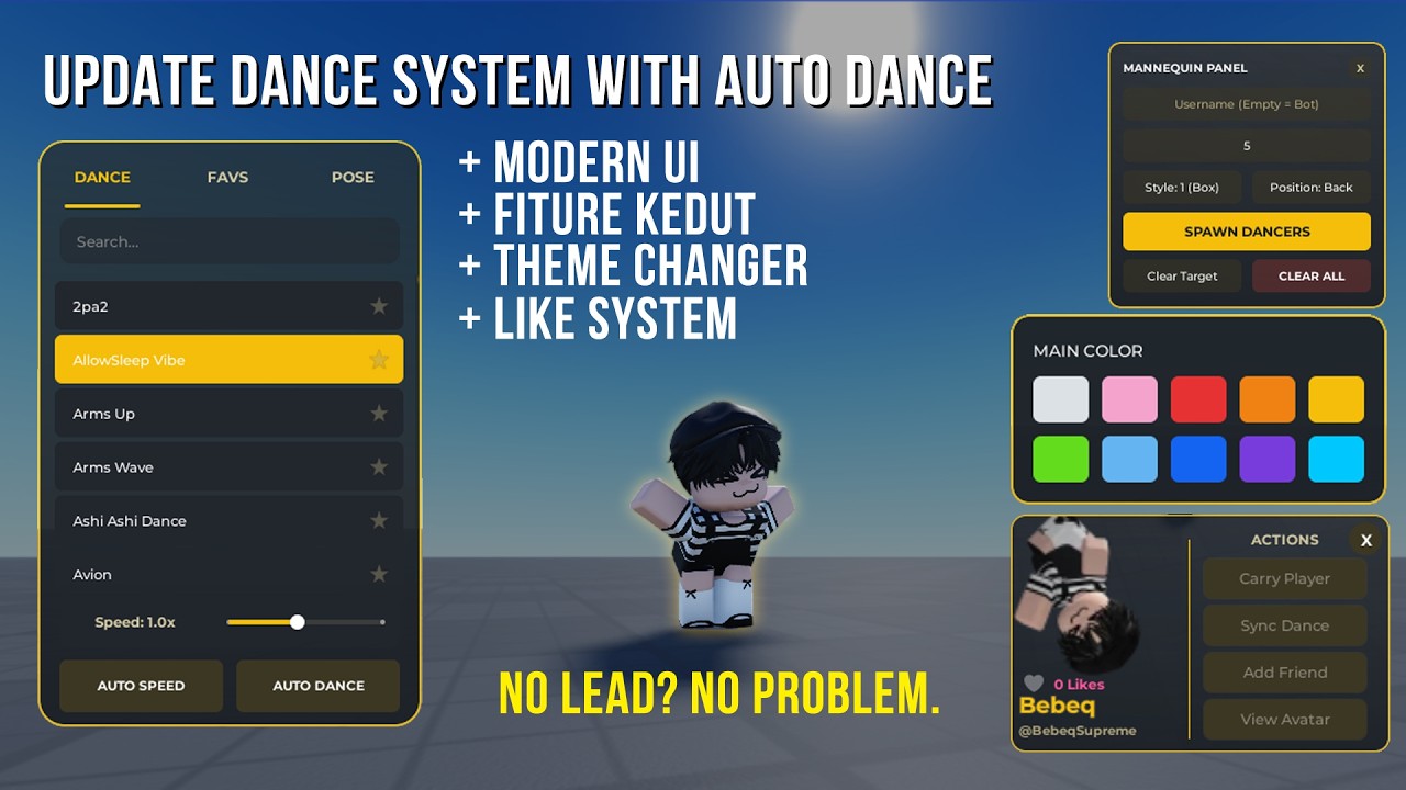 Dance System With Auto Dance - No Lead ? No Problem [Update] - YouTube