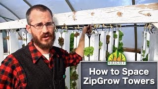Spacing ZipGrow™ Vertical Farming Towers