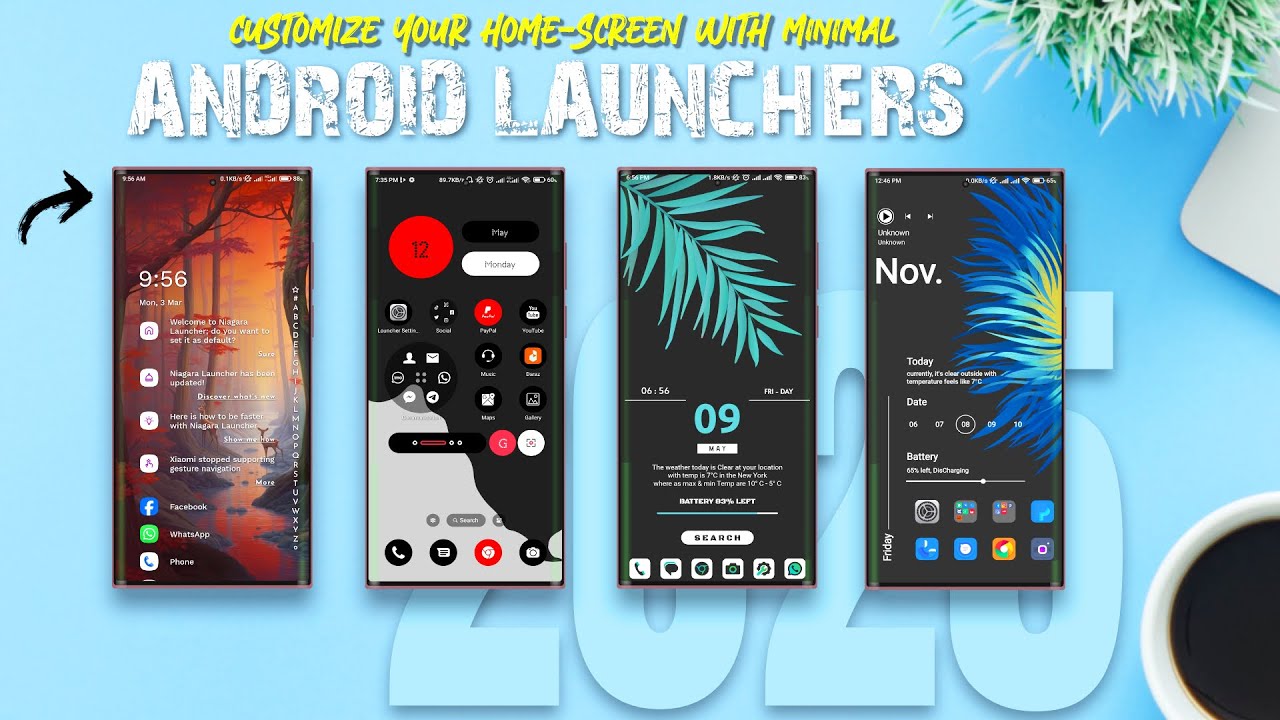 Top 5 Minimal Android Launchers You Must Try in 2025 🔥 (Super Clean ...