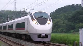 【仙台行き最終列車の１９号】19M E657系K4編成 特急ひたち19号 仙台行き 常磐線 植田-泉間の五反田踏切を通過