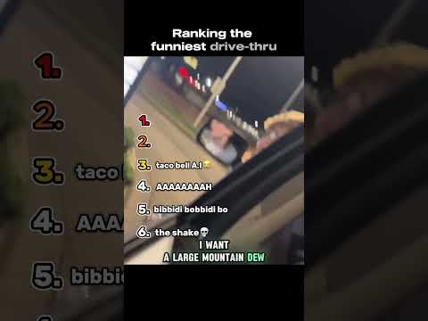 Ranking The Funniest Drive-Thru #funnyshorts #funny #ranking #drivethru #prank