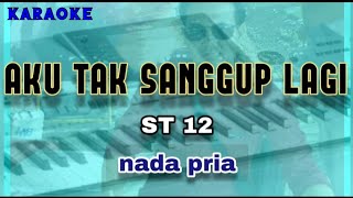 Karaoke AKU TAK SANGGUP LAGI (ATSL) nada pria original | ST 12