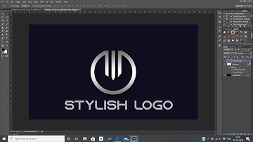 Stylish and Professional logo in photoshop.