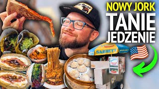 TANIE JEDZENIE w Nowym Jorku - STREET FOOD: pizza, hot dogi, bajgle i szama z Chinatown [NOWY JORK]