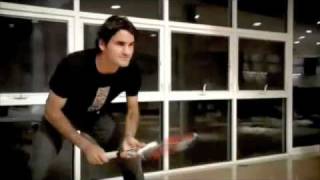 Roger Federer Tennis Battle in His House