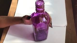 how to color bottles | happy crafting | chota crafts | DIY | simple gift ideas