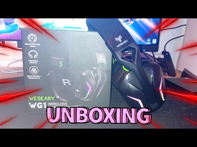 Unboxing du casque gaming Weseary WG1 