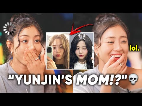 TWICE Jihyo's reaction to being called YUNJIN's mother because they look alike (sweet interactions)