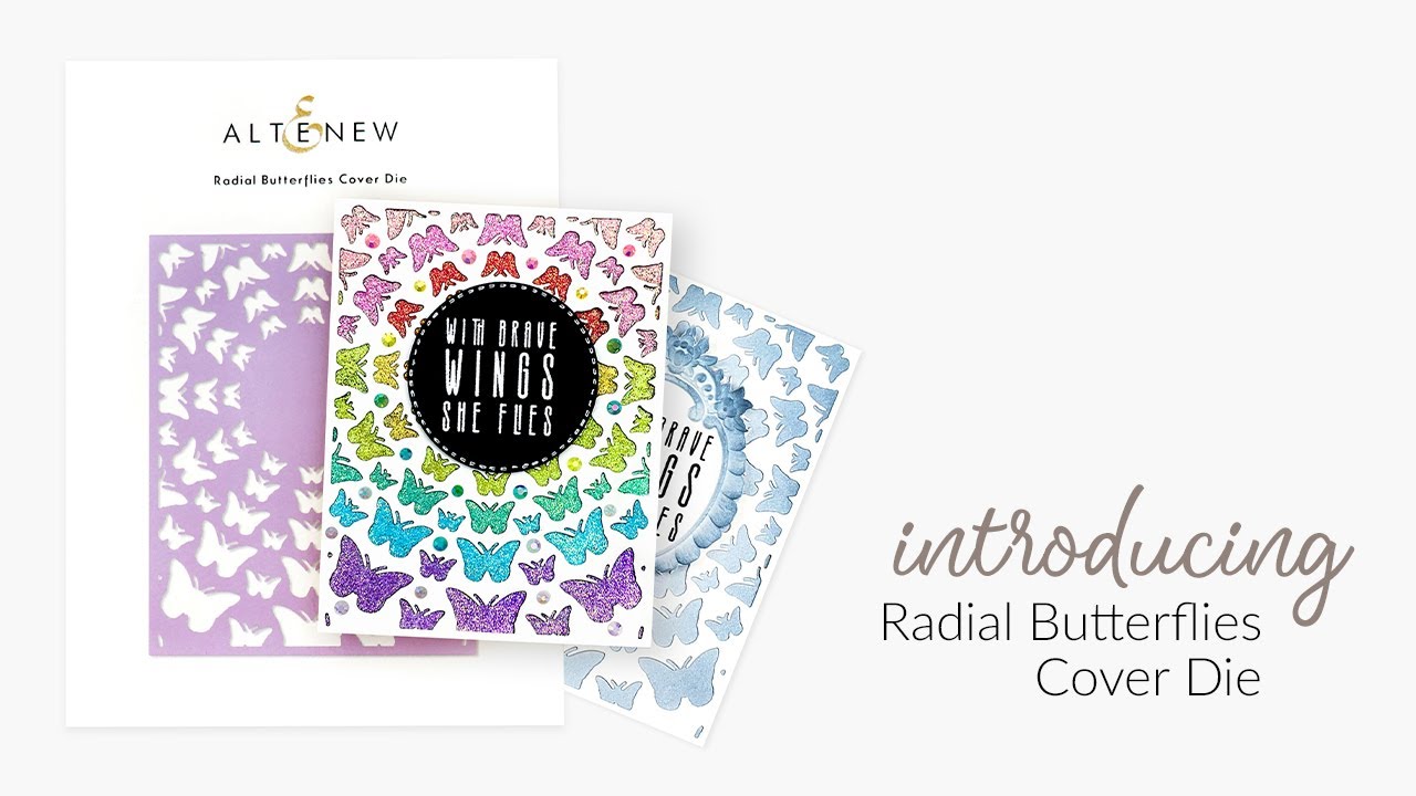 Altenew Radial Butterflies Cover -stanssi