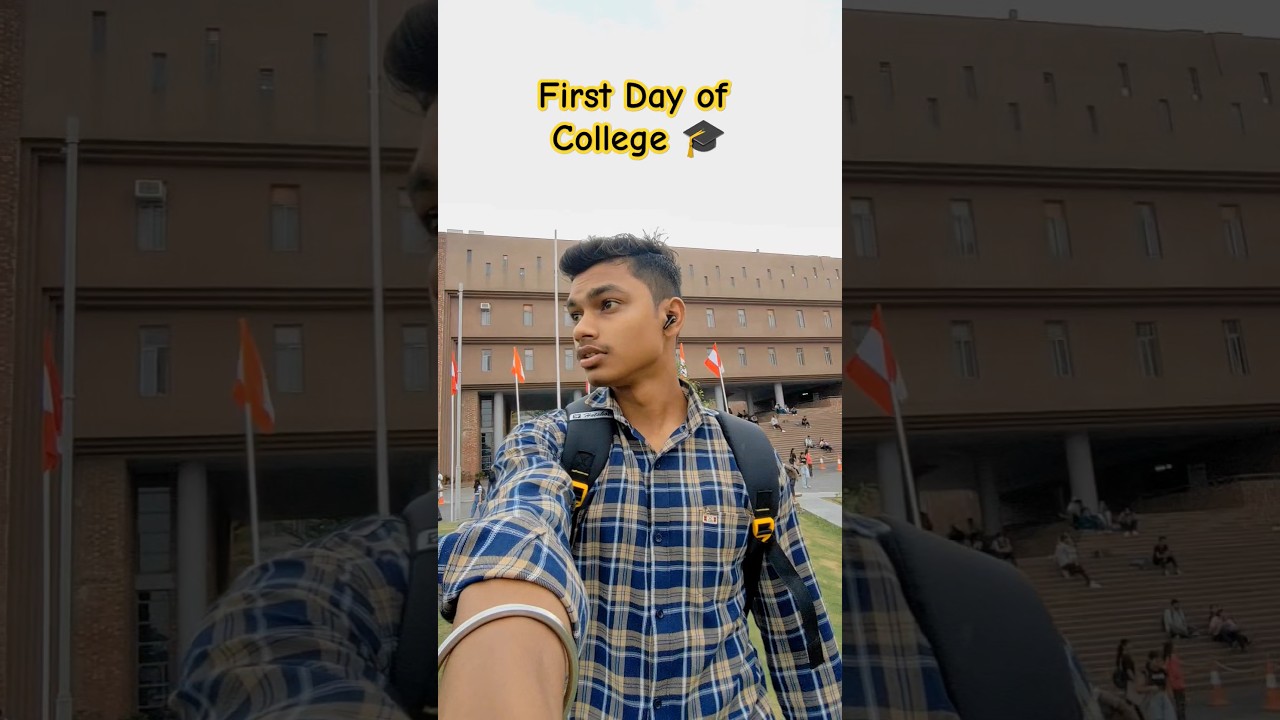 First Day Of College 🎓 #chandigarhuniversity #minivlog #shorts #vlog #adispocketjourney
