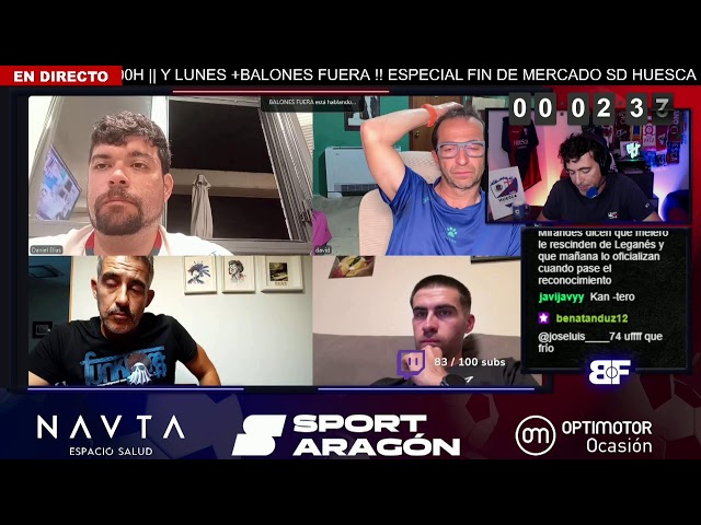 BALONES FUERTA: ESPECIAL FIN DE MERCADO SD HUESCA  ¿HABRÁ ALGUNA SORPRESA?