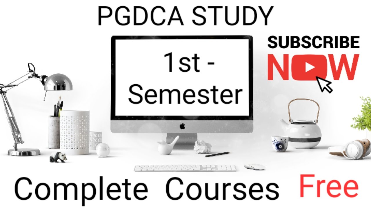 Pgdca COURSE   & Dca 1 YEAR  complete course  " Free " 