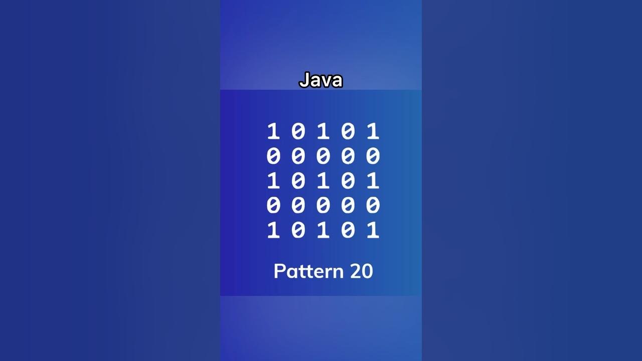 10101 Number Pattern Java Interview Questions for placements# ...