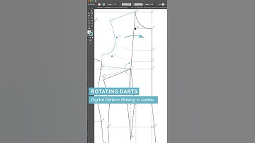 37/49 Rotating Darts - Digital #patternmaking in #adobeillustrator #patterncutting