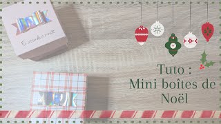 TUTO : Mini boîtes de Noël - SCRAPBOOKING 🎄❄️
