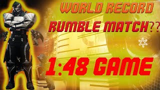 1:48 Rumble Match, Worlds fastest lol