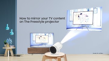 How to mirror your TV content on The Freestyle projector | Samsung