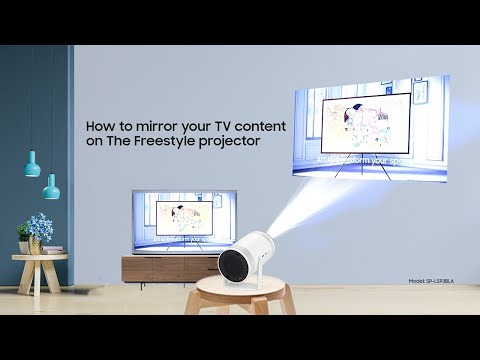 How to mirror your TV content on The Freestyle projector | Samsung
