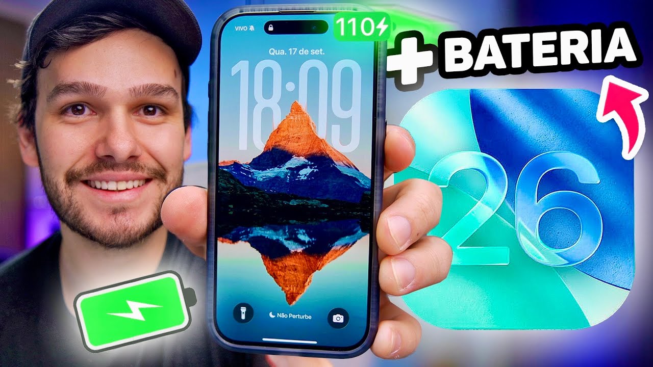 iOS 26 - AJUSTES PARA MELHORAR A BATERIA DO IPHONE