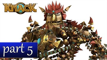 Knack Gameplay Ch. 3 - Inside the Fortress (PS4 Walkthrough HD) - Part 5