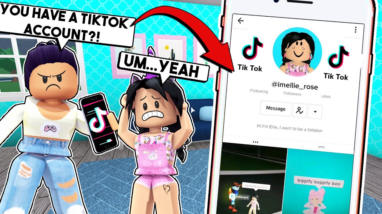 I Found My Daughter S Secret Tik Tok Account Roblox Roleplay Youtube - yt zailetsplay roblox profile