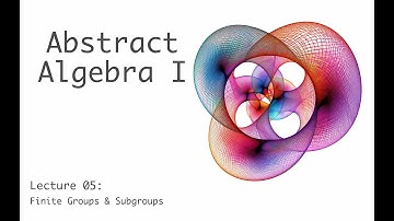 Finite Groups & Subgroups - Abstract Algebra I (full course) - lecture 5a (of 17)