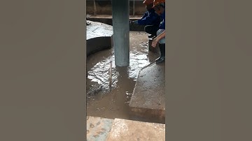 Concrete Spun Pile (part 18) How to install to pile by pressing robot  #shorts