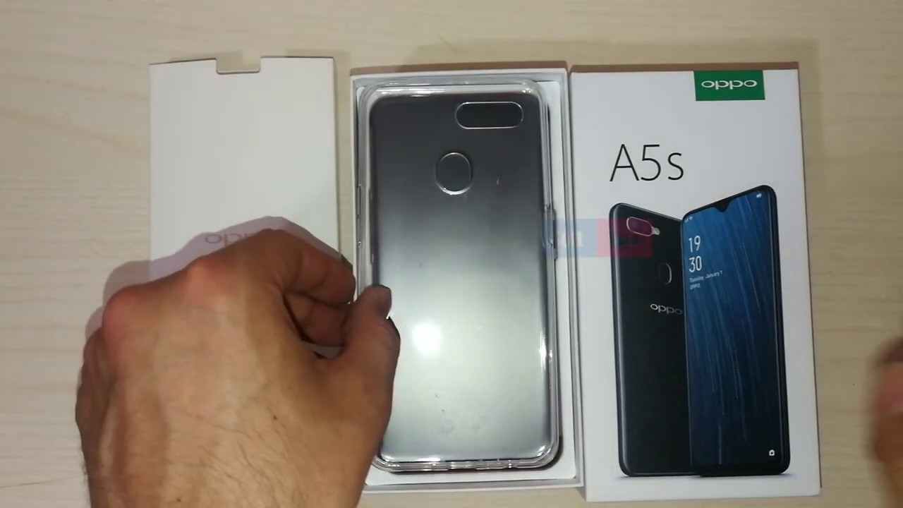 فتح صندوق هاتف اوبو Unboxing OPPO A5S CPH 1909 32GB