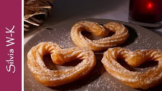 Bayerische Strauben / Spritzkuchen / Herzen / Valentinstag / Churros