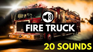 Fire truck siren sound