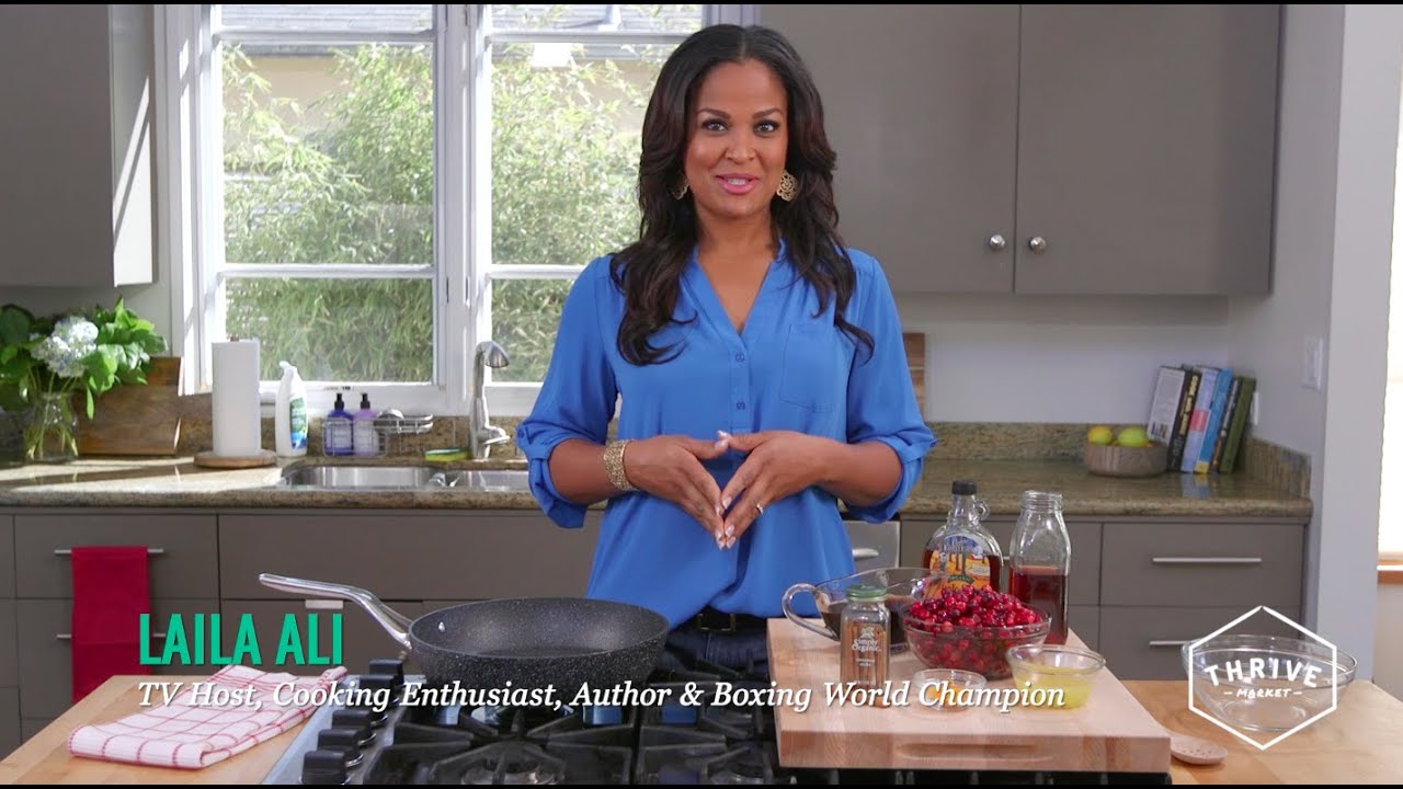 How to Make Laila Ali's Homemade Cranberry Sauce - YouTube