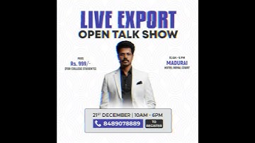 Welcoming College Students for Export Talk Show at Madurai | Export Help Center