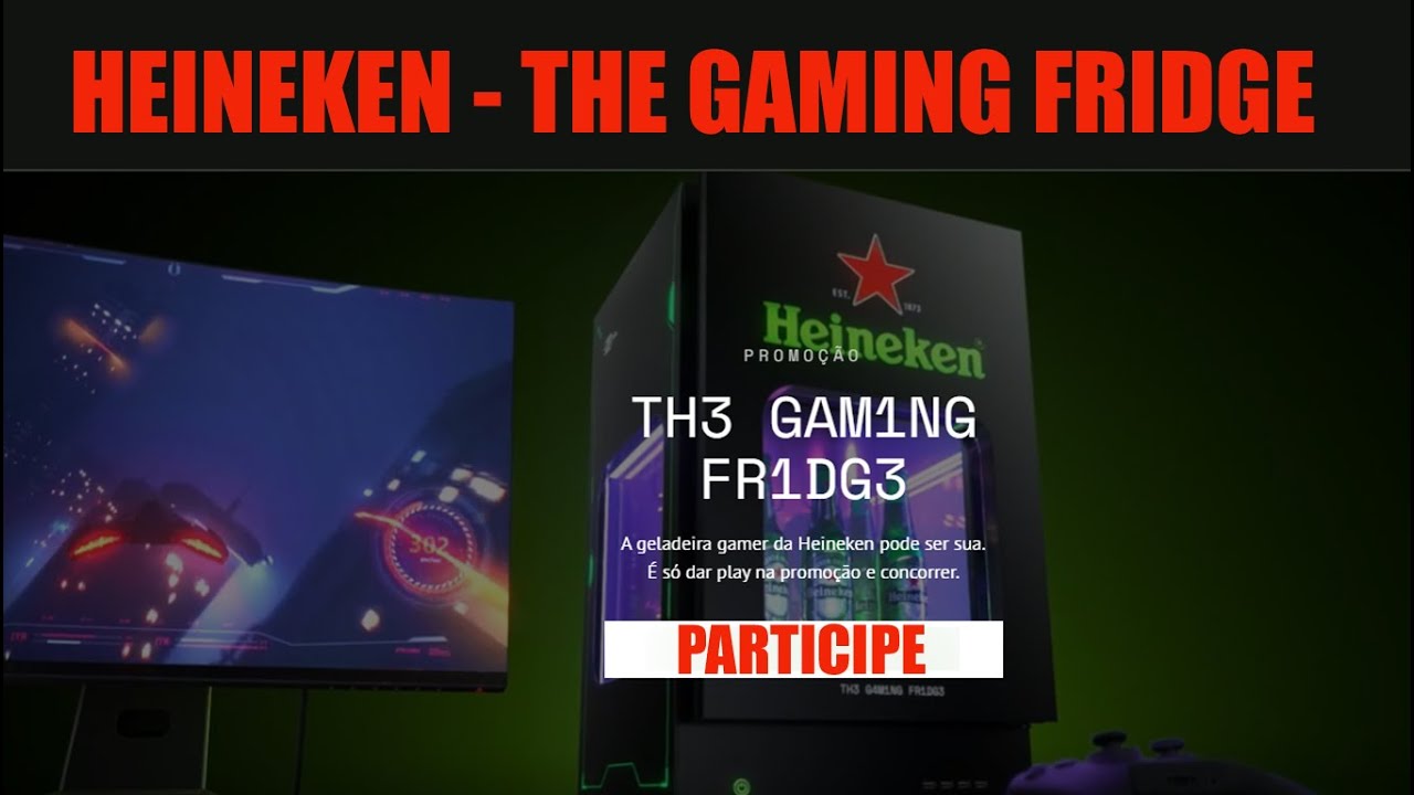 Heineken está Distribuindo Geladeiras Gamer na Promoção The Gaming Fridge