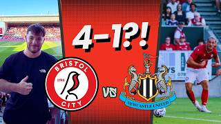 WE BEAT NEWCASTLE 4-1?! | Bristol City 4-1 Newcastle United matchday vlog