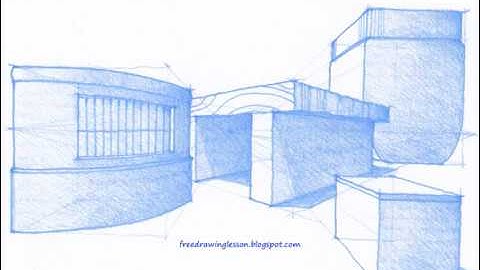 Draw a box : Interior space 07.. objects.. in a multi point perspective.. monochrome. #shorts