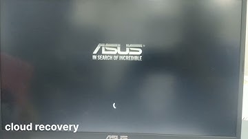 How to do ASUS Cloud recovery.