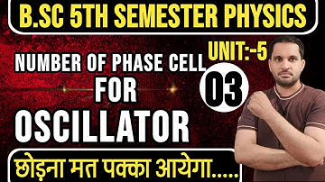 Number of Phase Cell for a Periodic Oscillator | bsc 5th semester physics