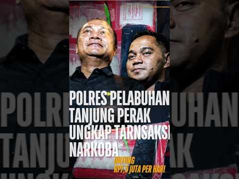 POLRES PELABUHAN TANJUNG PERAK UNGKAP TARNSAKSI NARKOBA DENGAN UNTUNG  RP7,5 JUTA PER HARI