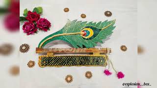 Peacock Feather Keystand  #gifttoyourlovedones #DIYgift #peacockfeather