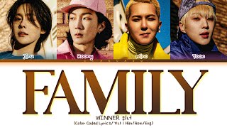WINNER FAMILY Lyrics 위너 패밀리 가사 | Color Coded | Han/Rom/Eng